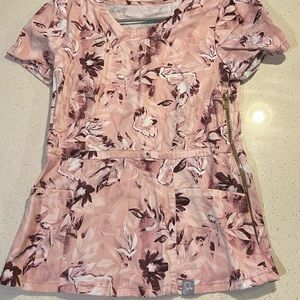 JAANUU-Mauve floral top